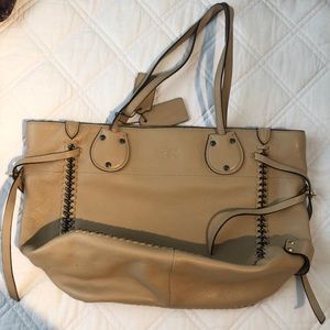 Tan coach bag